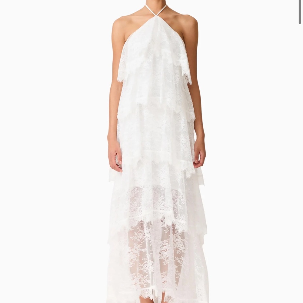 Elliatt White Evelin Lace Gown NWT